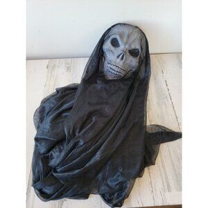 Large hanging skeleton face skull mask Halloween home decor prop